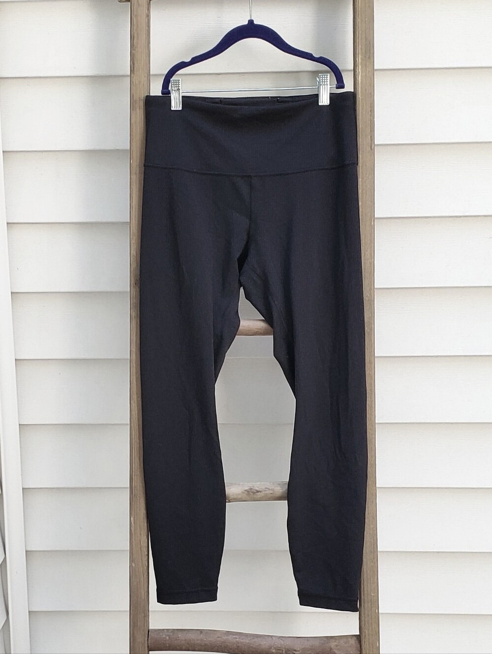 Lululemon Wunder Train Ribbed High-Rise Black 25" Leggings Size 8 - Picture 4 of 6